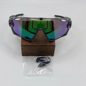 Oakley Jawbreaker OO9290-46 Grey Ink Frame / Prizm Road Jade Lens Sunglasses